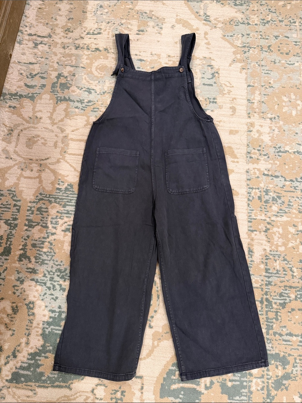 Mustard Seed navy Wide-Leg Women's Overalls